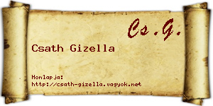 Csath Gizella névjegykártya